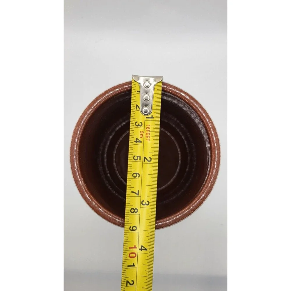 Lot of 2 Nounos Yogurt Cermer Terracotta Pots Oven Microwave Safe Ceramic Crocks